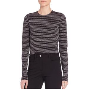 NWT Theory Ileneg black multi top - S